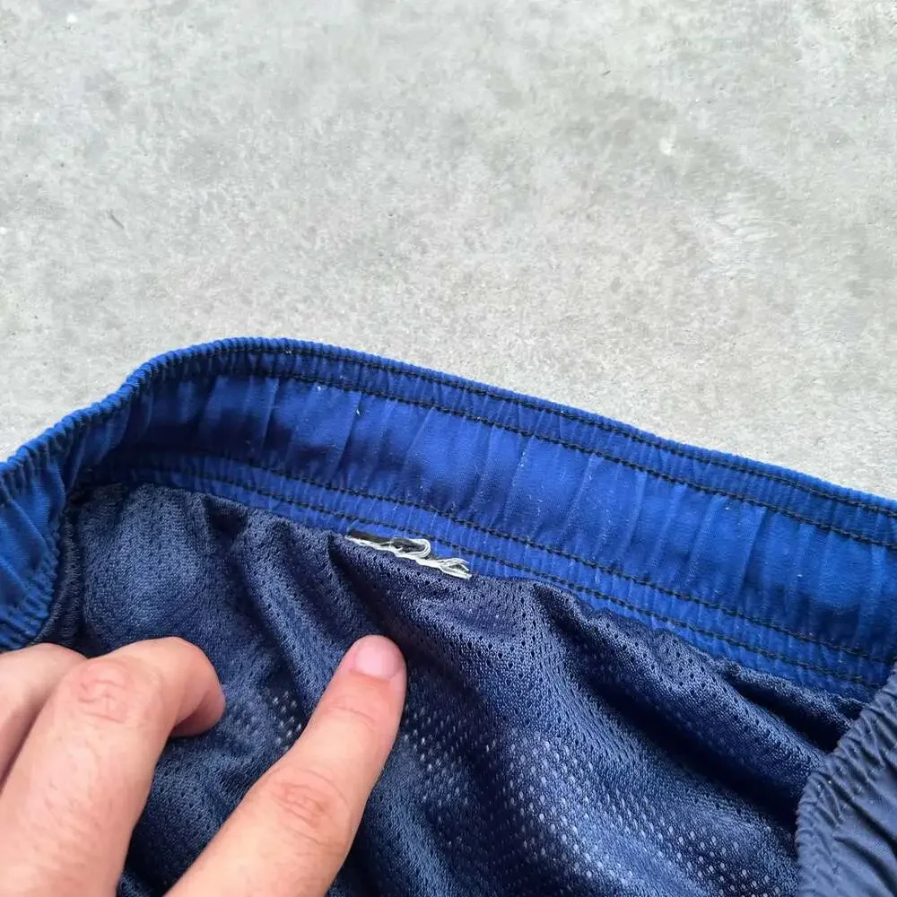 Vintage Y2K Nike Blue/White Board Shorts - Large